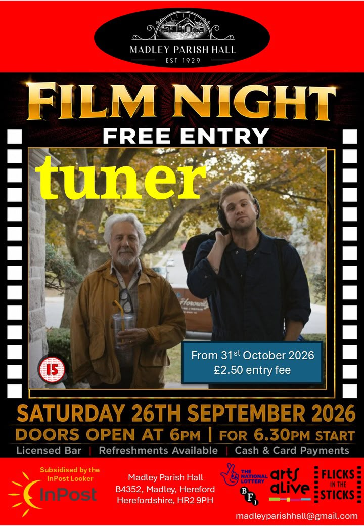 Tuner film night poster - Saturday 26th September 2026